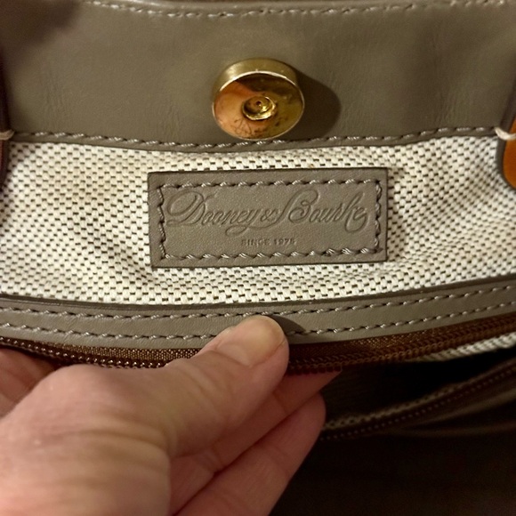 Dooney & Bourke Taupe Leather Tote - Picture 3 of 7